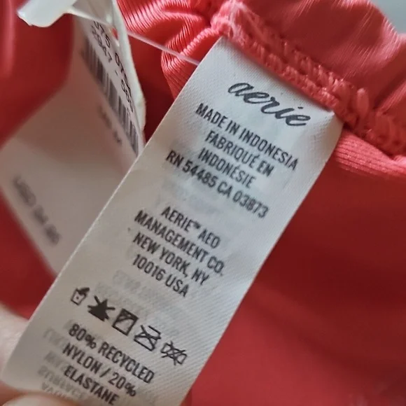 NWT Aerie Real Good Coral Bandeau Top - Picture 8 of 8
